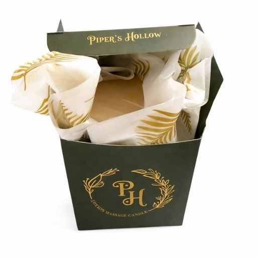 ceramic lotion massage candles with lids elegant packaging